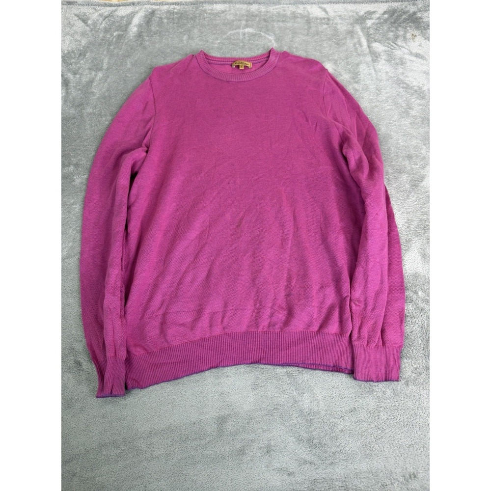 Paul Stuart Pullover Sweater Men's Size Large Pink Made In Italy